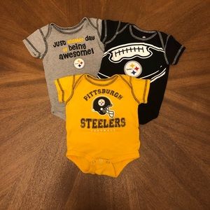 Pittsburgh Steelers onesies set